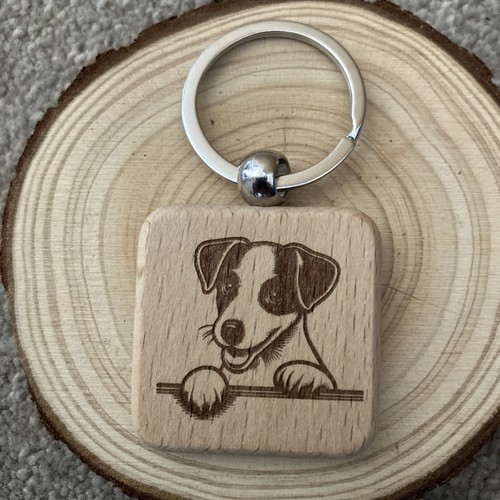 Jack russell keyring - jack,