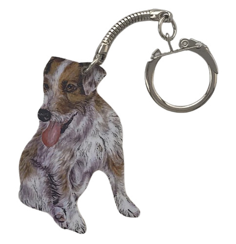 Jack russell keyring - keyring,