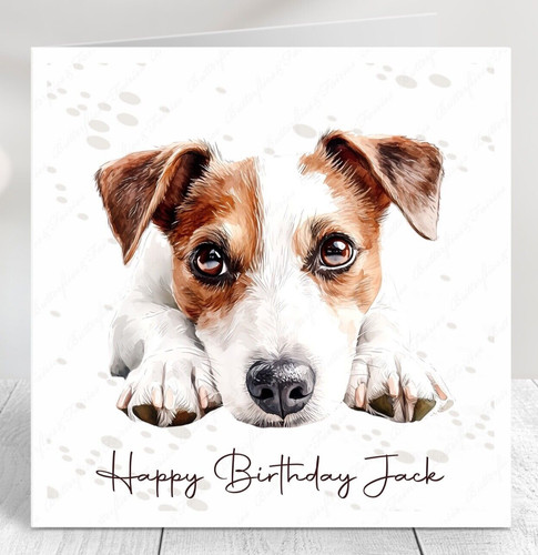 Personalised jack russell dog - russell,