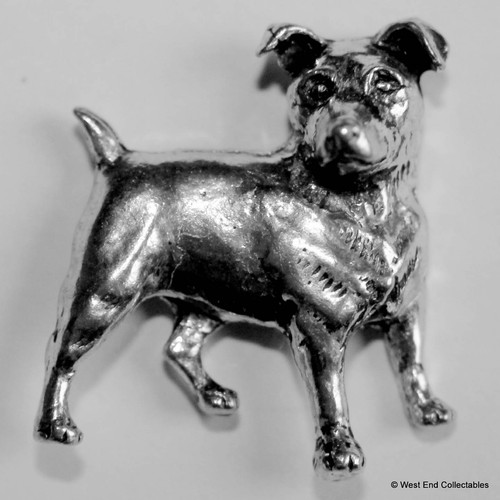 Jack russell pewter pin - jack,