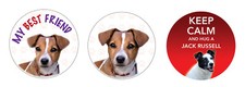 2 x JACK RUSSELL Dog vinyl