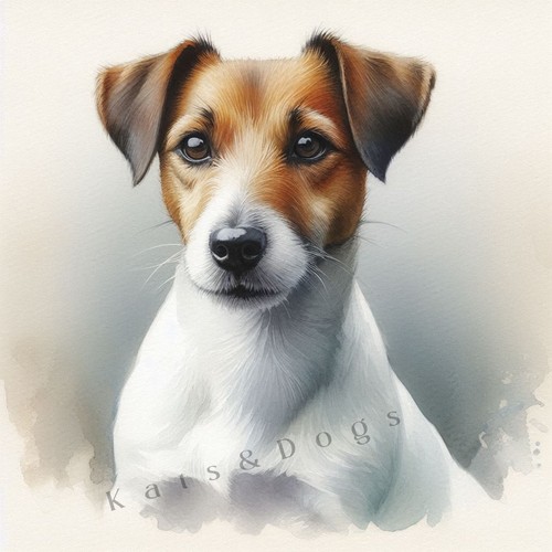 Jack russell watercolour art - jack,